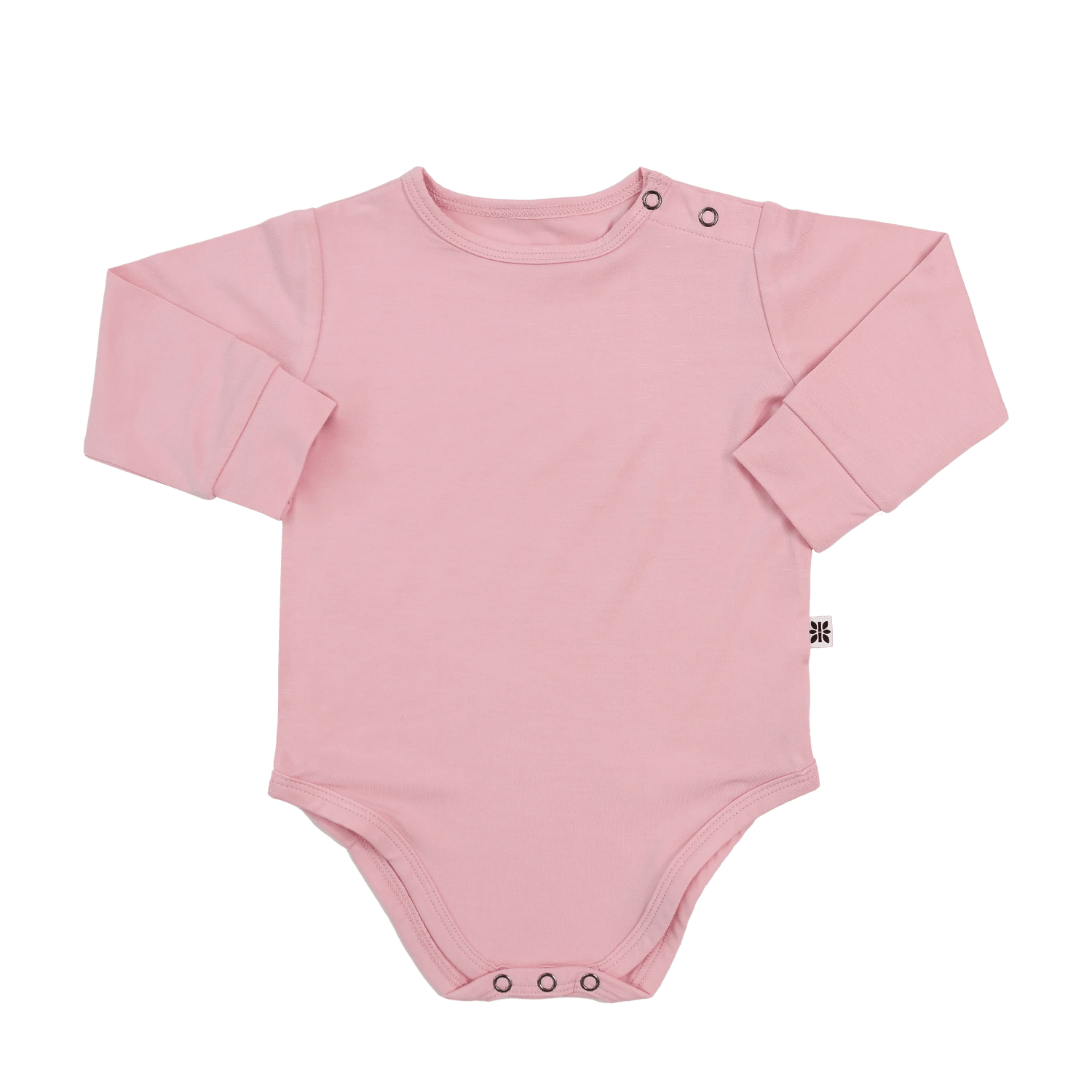 Sweet Bamboo Candy Pink Long Sleeve Bodysuit - 