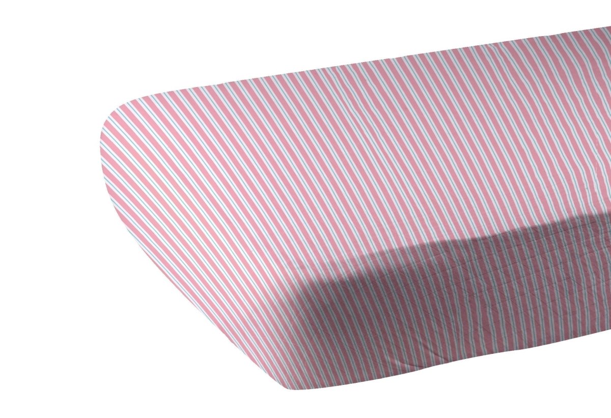 Newcastle Classics Candy Stripe Bamboo Muslin Crib Sheet with Tailored Fit for Infants - Everetts Place Boutique -