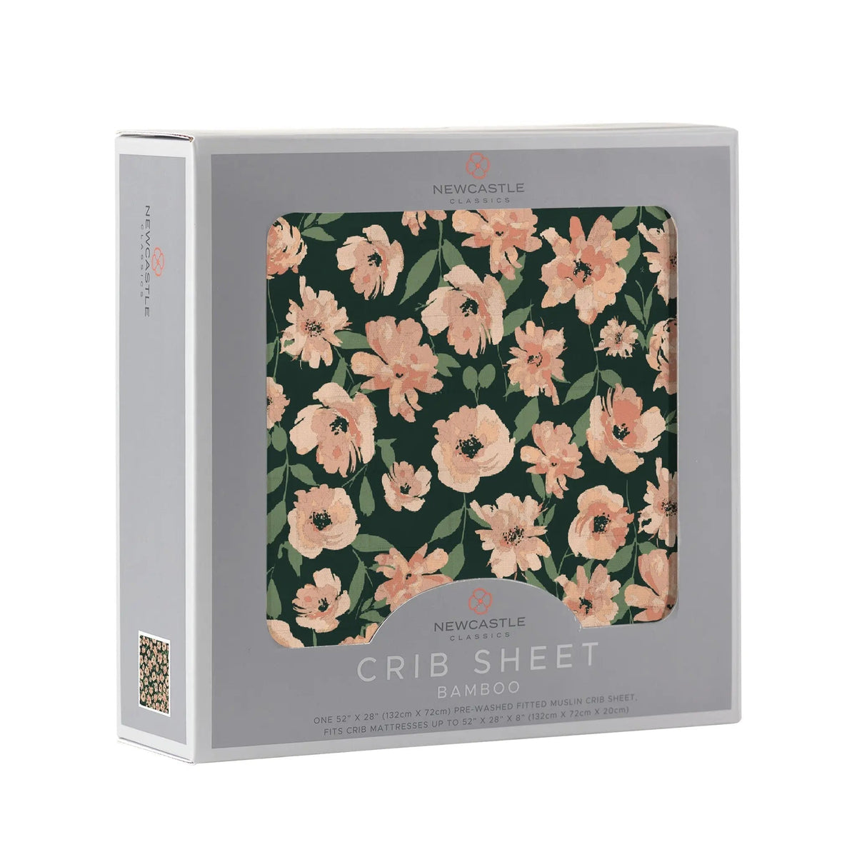 Newcastle Classics Canyon Sunset Flowers Bamboo Crib Sheet - 