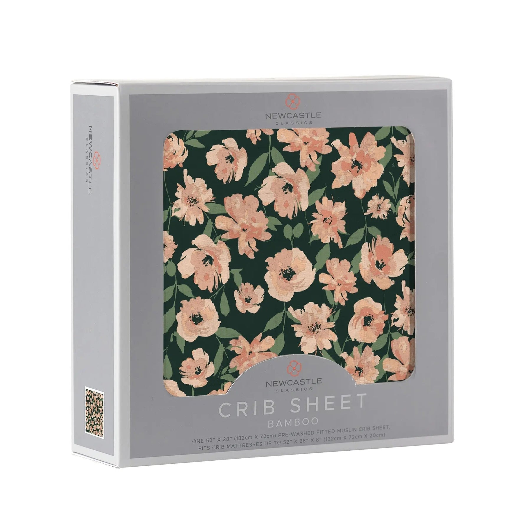Newcastle Classics Canyon Sunset Flowers Bamboo Crib Sheet - 