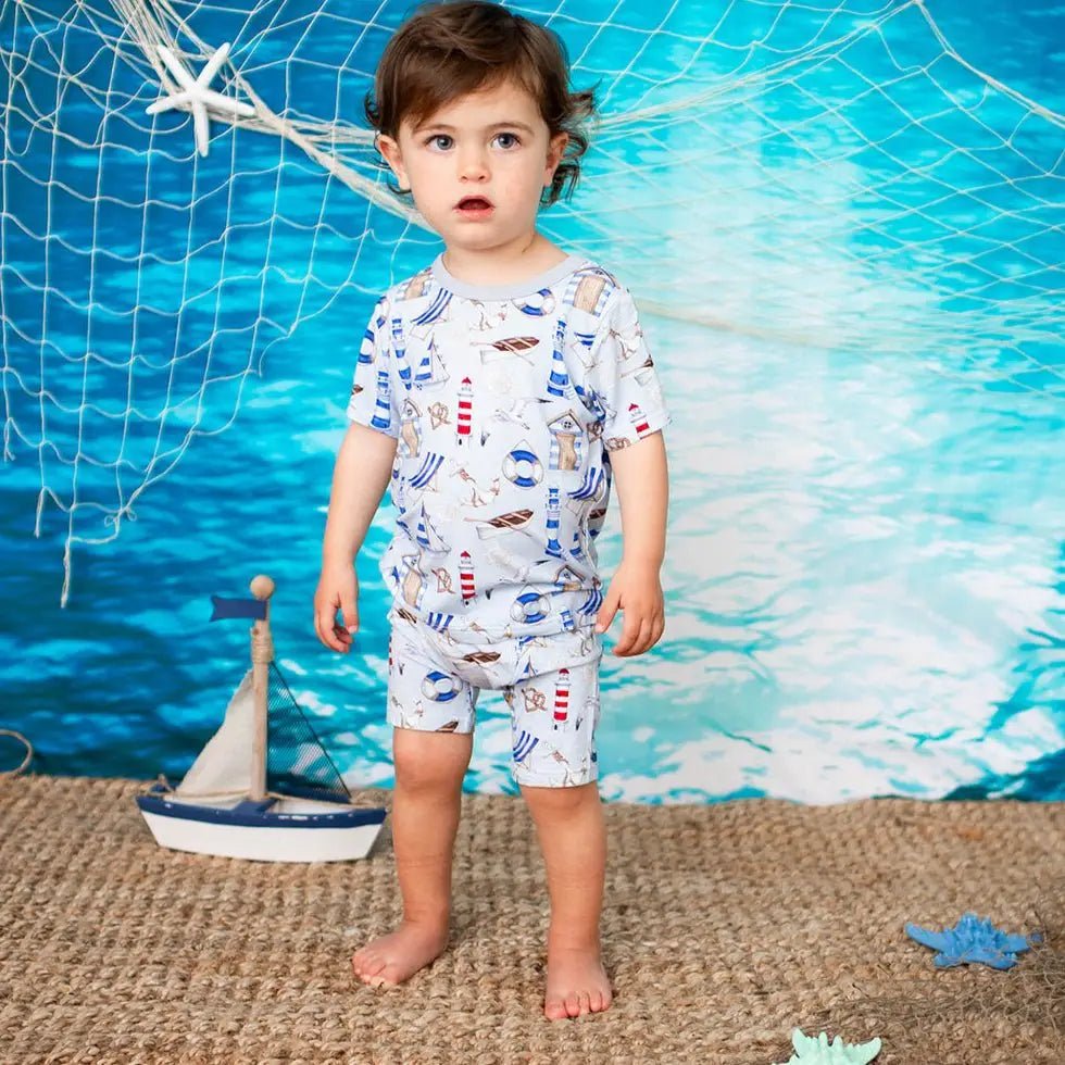 Cape Cod Shorts PJs - Blue, Sleeve, Baby & Toddler Clothing, Child, Toddler | Everetts Place