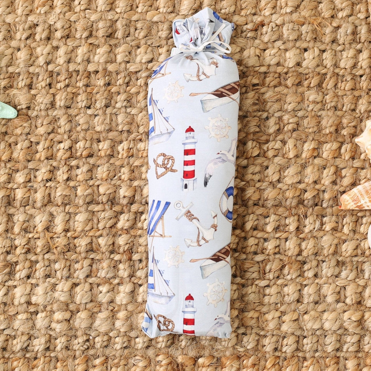 Bamboo Spandex Swaddle Blanket - Cape Cod
