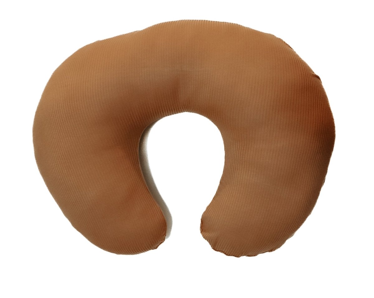 Little Mae & Co Caramel Ribbed Nursing Pillow Cover Soft Beige Fabric - Everetts Place Boutique - 