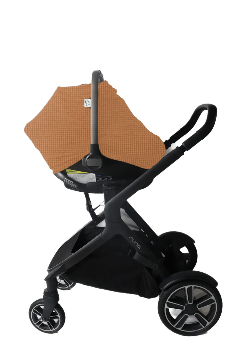 Little Mae & Co Caramel Waffle Car Seat Cover - 