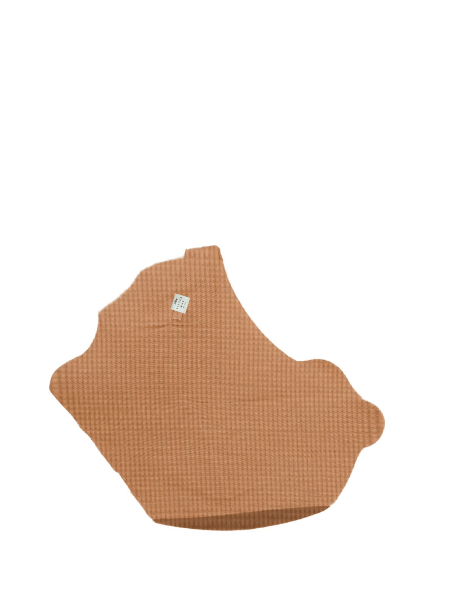 Little Mae & Co Caramel Waffle Car Seat Cover - 