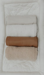 Little Mae & Co Caramel Waffle Knit BlanketEveretts Place