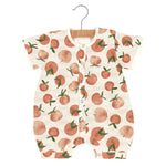 Newcastle Classics Carnelian Peaches Bamboo Mini Romper with Soft Muslin Fabric for Babies - Everetts Place Boutique -