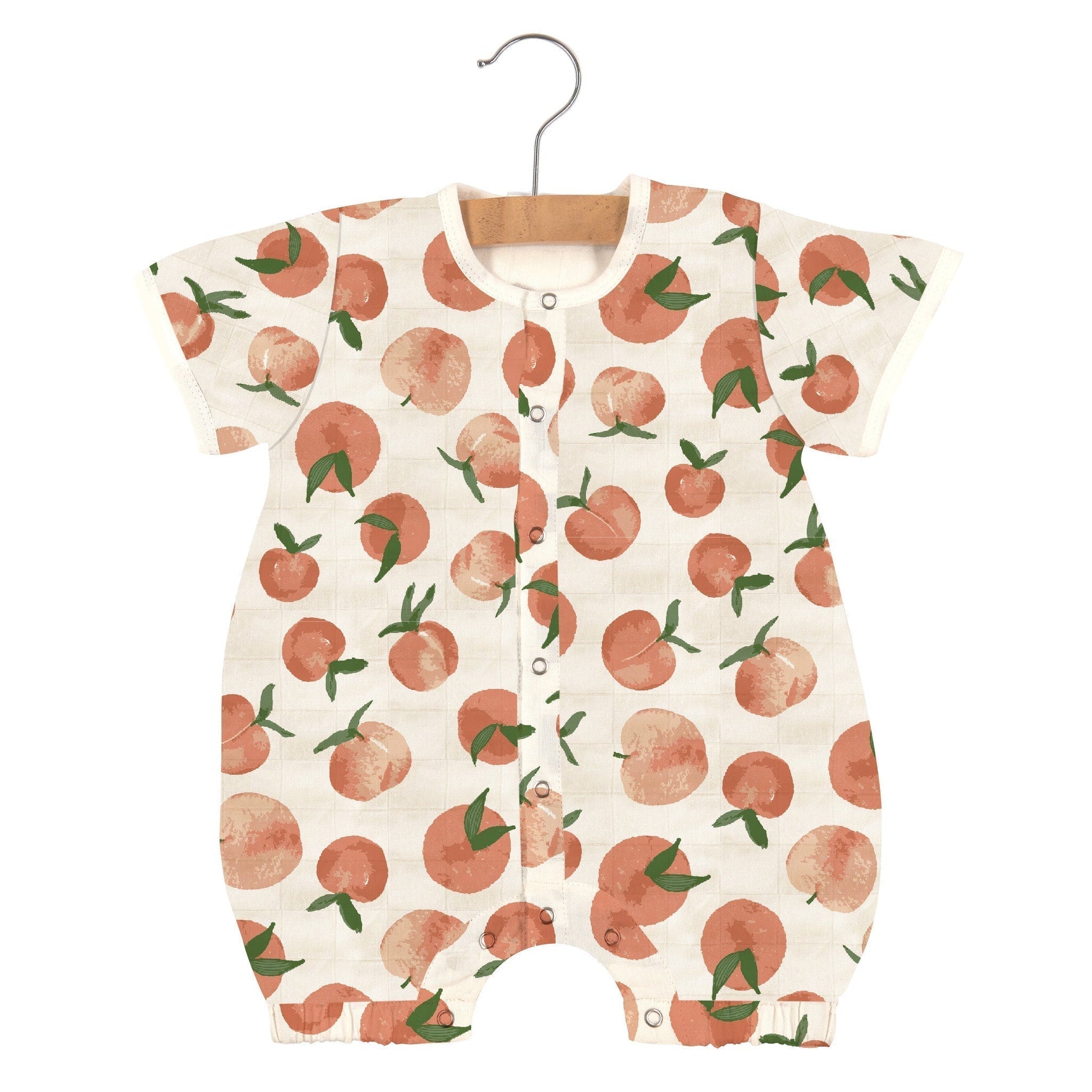 Carnelian Peaches Bamboo Newcastle Mini Romper for Babies Newcastle Classics