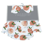 Newcastle Classics Carnelian Peaches Ruffle Bloomers and Headband Set for Infants - Everetts Place Boutique -