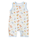 Bestaroo Carrot Crew Shortall Baby Sleeveless Bamboo One Piece For Summer - 