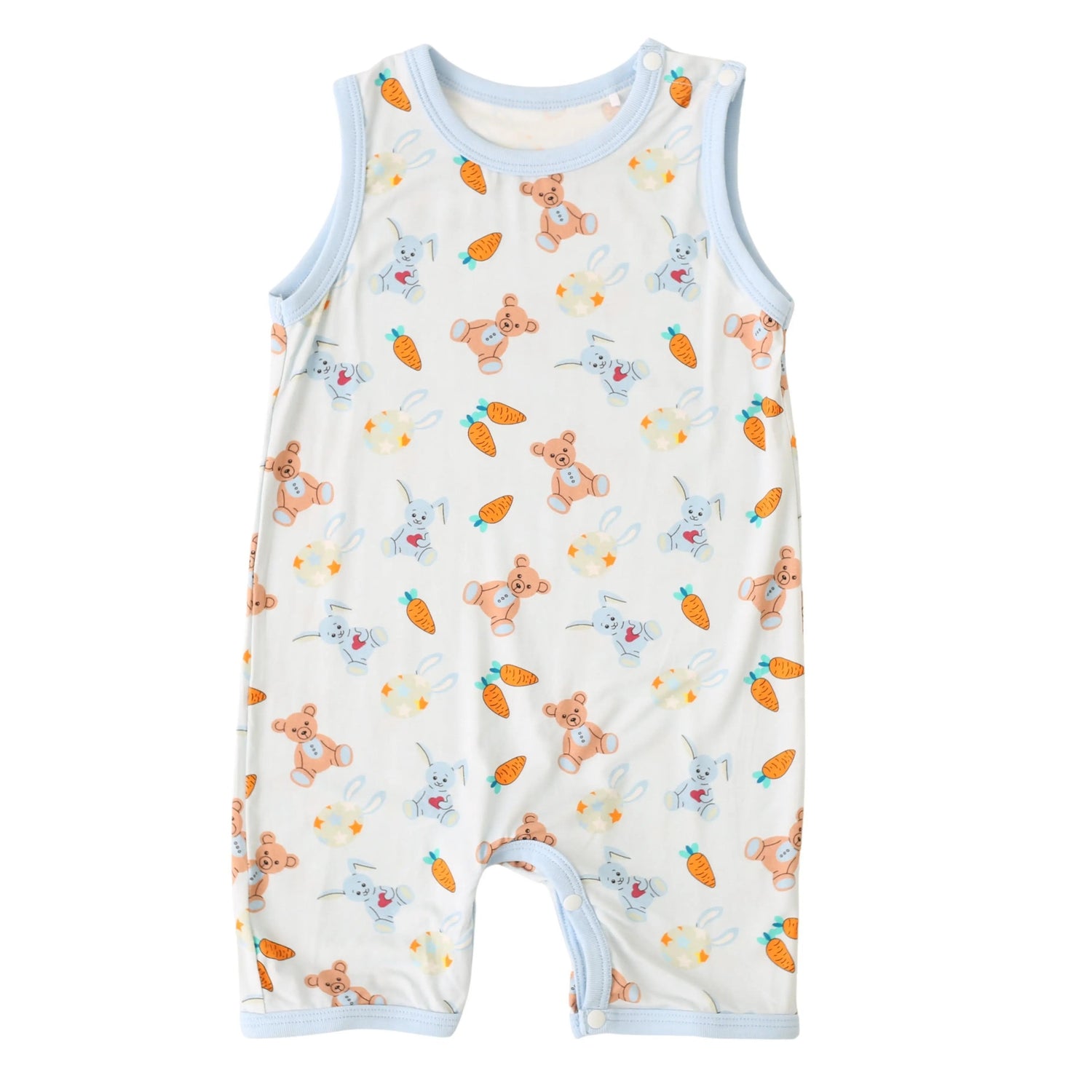 Bestaroo Carrot Crew Shortall Baby Sleeveless Bamboo One Piece For Summer - 
