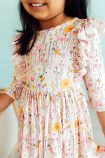 Mila & Rose ® Carrot Cutie 3/4 Sleeve Ruffle Twirl Dress - 