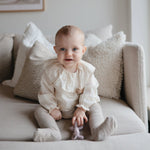 Mushie Cat Figurine Teether for Babies Non Toxic Silicone Soothing Gums - 