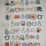 Mushie Cat Figurine Teether for Babies Non Toxic Silicone Soothing Gums - 