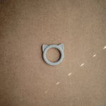 Mushie Cat Teether for Babies Made from Non-Toxic Food Grade Silicone Easy to Grip Safe and Stylish Design -