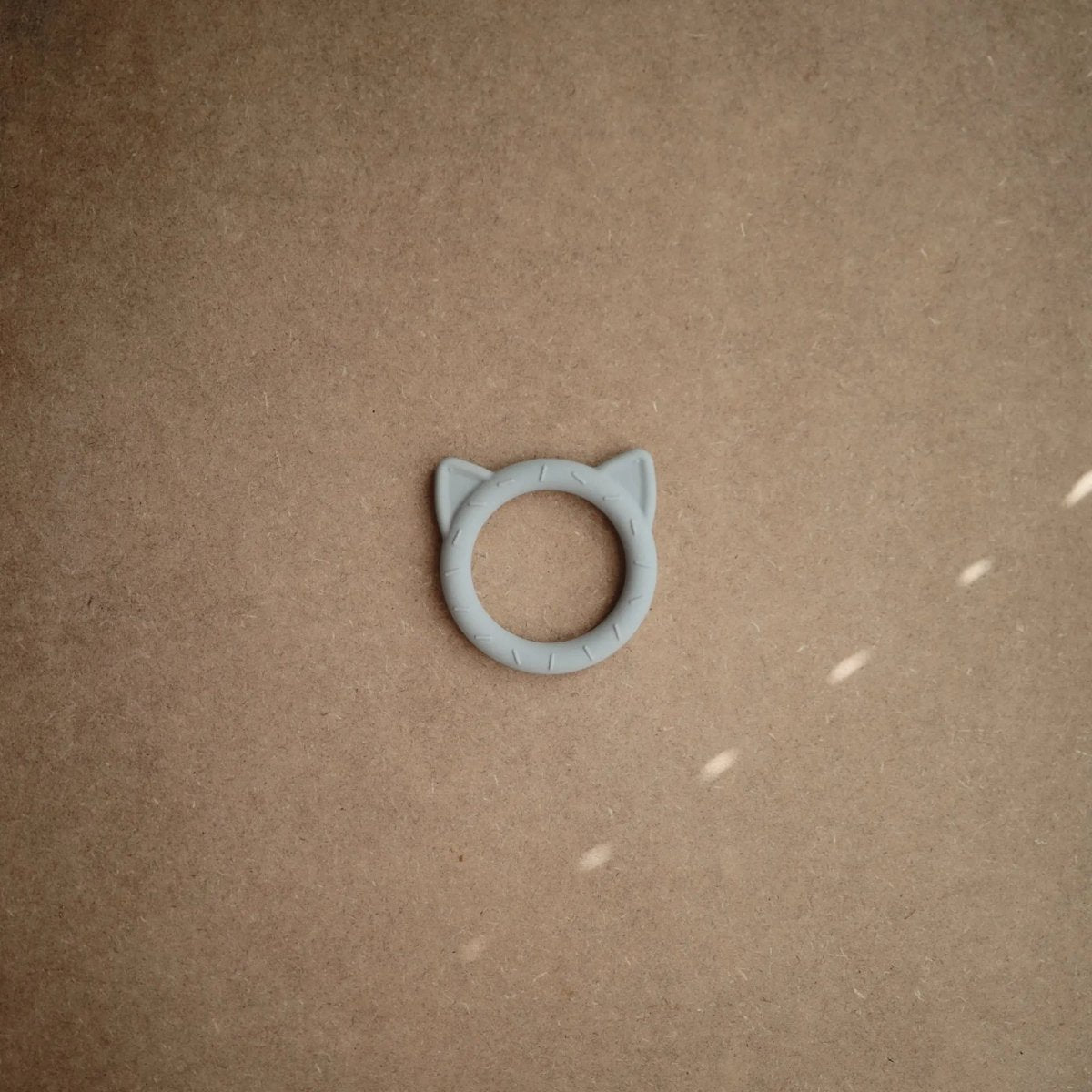 Mushie Cat Teether for Babies Made from Non-Toxic Food Grade Silicone Easy to Grip Safe and Stylish Design -