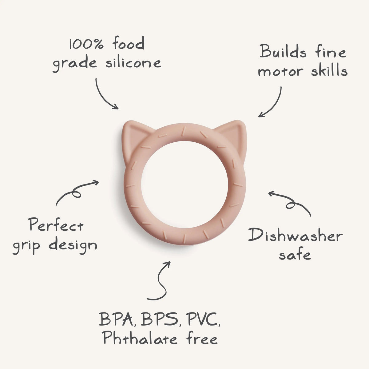 Mushie Cat Teether - 