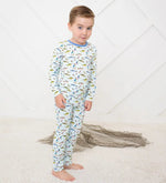 Bestaroo Catch Of The Day Pajama Set For Kids With Colorful Fish Print - 