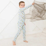 Bestaroo Catch Of The Day Pajama Set For Kids With Colorful Fish Print - 