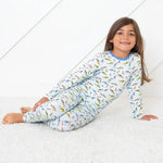 Bestaroo Catch Of The Day Pajama Set For Kids With Colorful Fish Print - 
