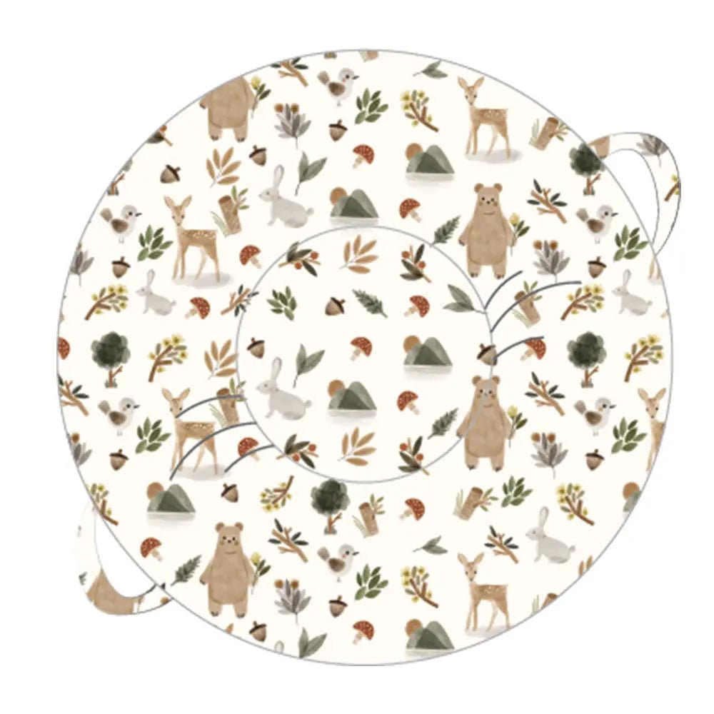 Goosewaddle® | Newborn Baby Blankets Toys Teethers Bibs & More Cedar Sage Floor Cushion with Soft Support for Kids 12 Months and Older - Baby & Toddler Round Floor Pillow