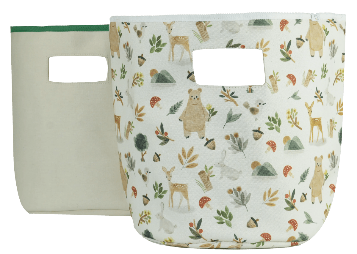 Goosewaddle® | Newborn Baby Blankets Toys Teethers Bibs & More Cedar Soft Storage Baskets with Durable Design f