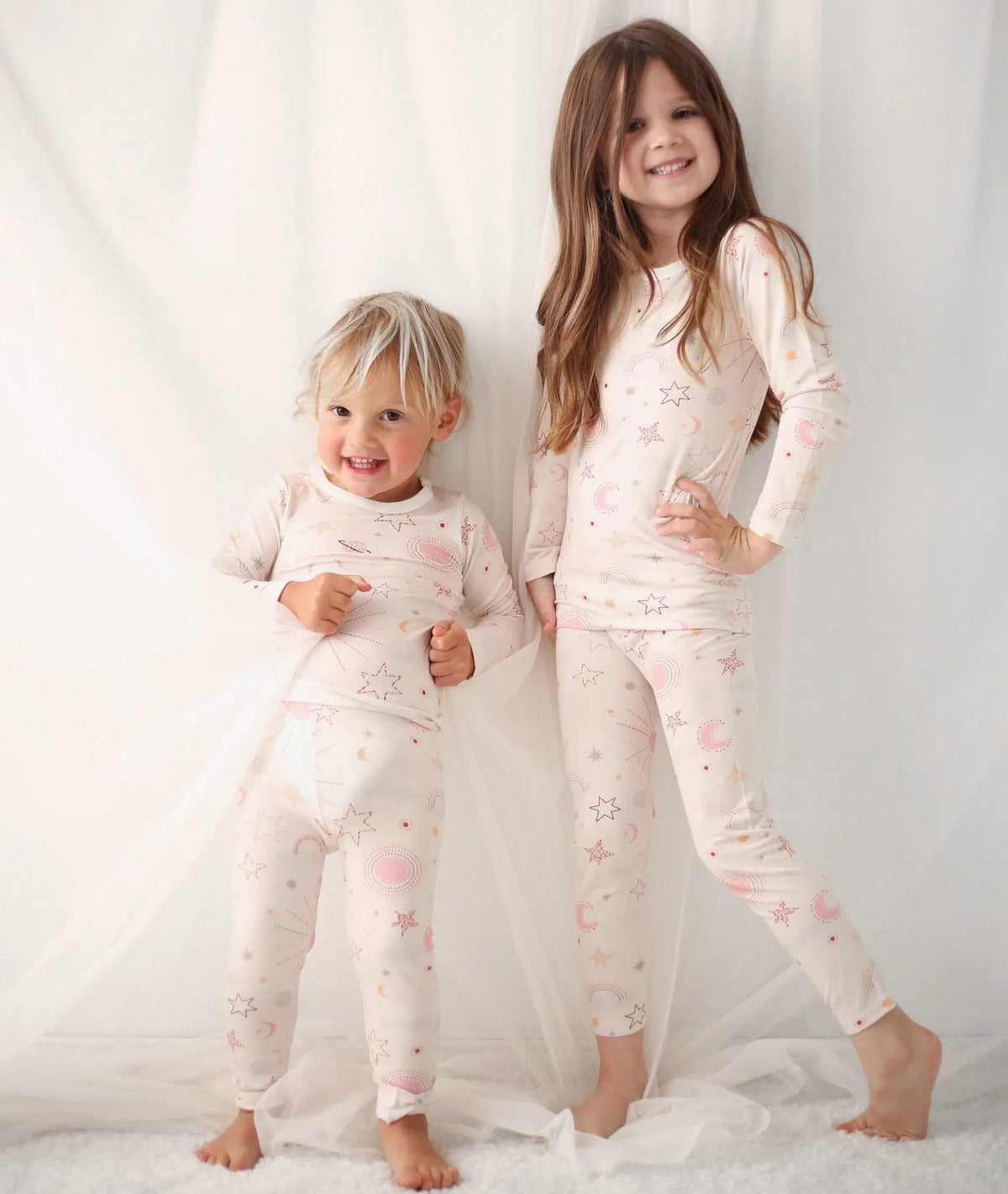 Bestaroo Celestial Jammies Bamboo Pajama Set for Kids Soft Cozy Fit - 