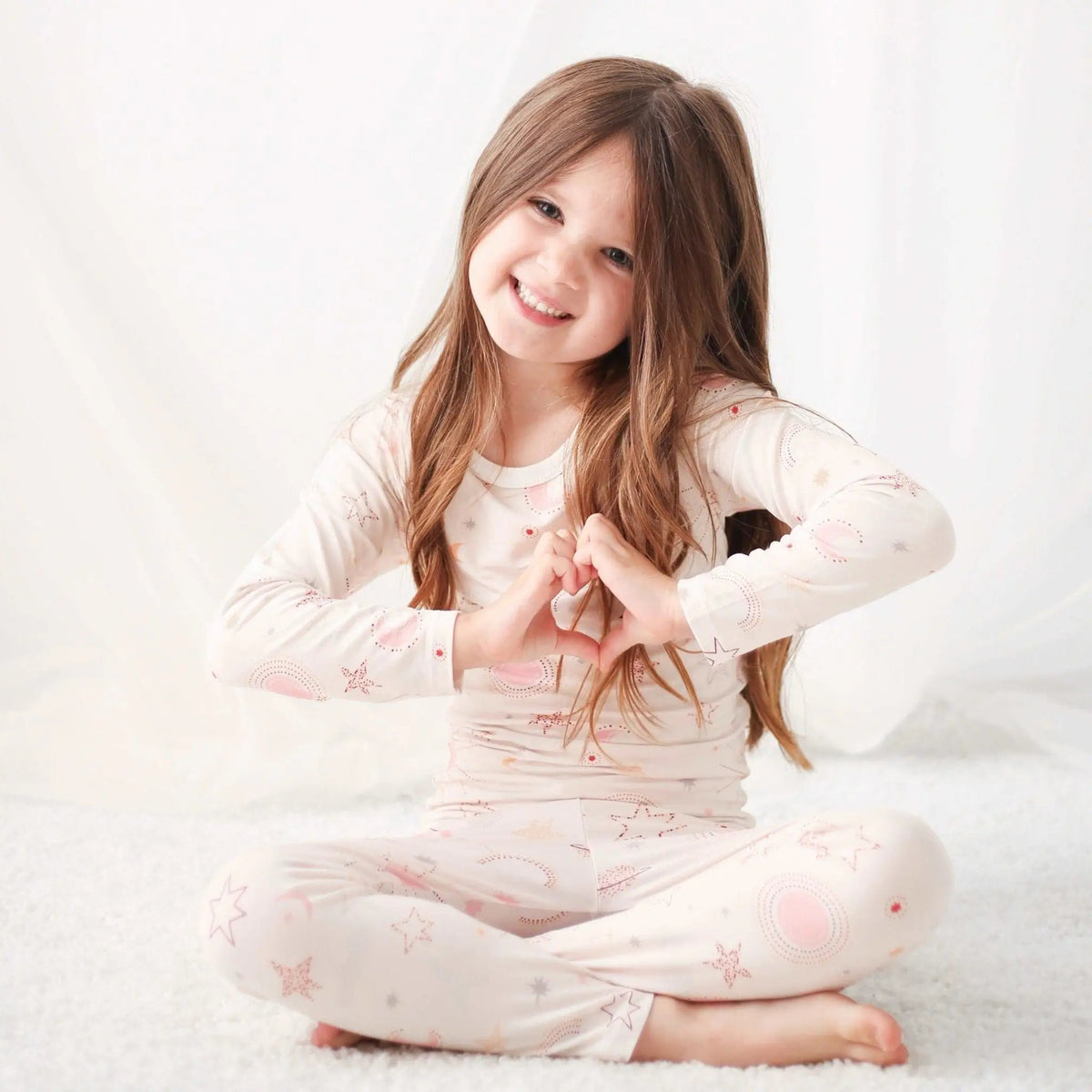 Bestaroo Celestial Jammies Bamboo Pajama Set for Kids Soft Cozy Fit - 