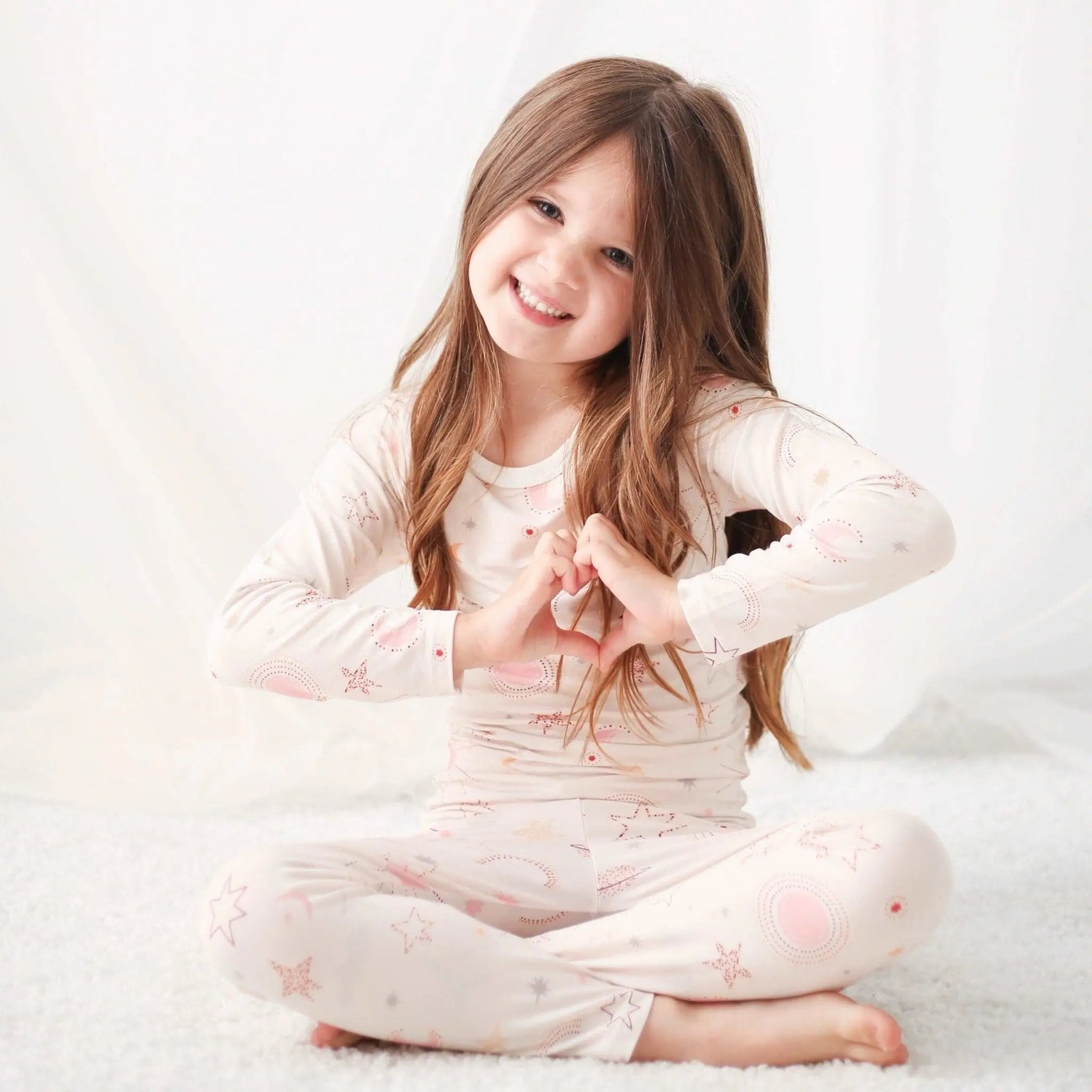 Bestaroo Celestial Jammies Bamboo Pajama Set for Kids Soft Cozy Fit - 