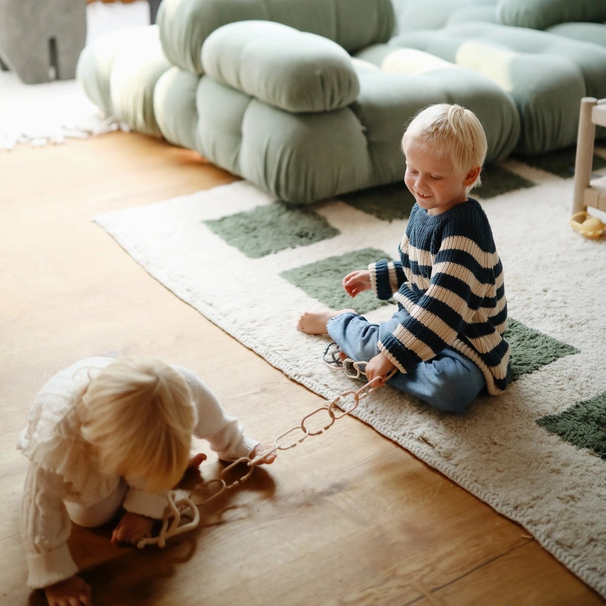 Mushie Chain Link Rings for Strollers and Car Seats Durable Plastic Toy Attachments - Everetts Place Boutique - 