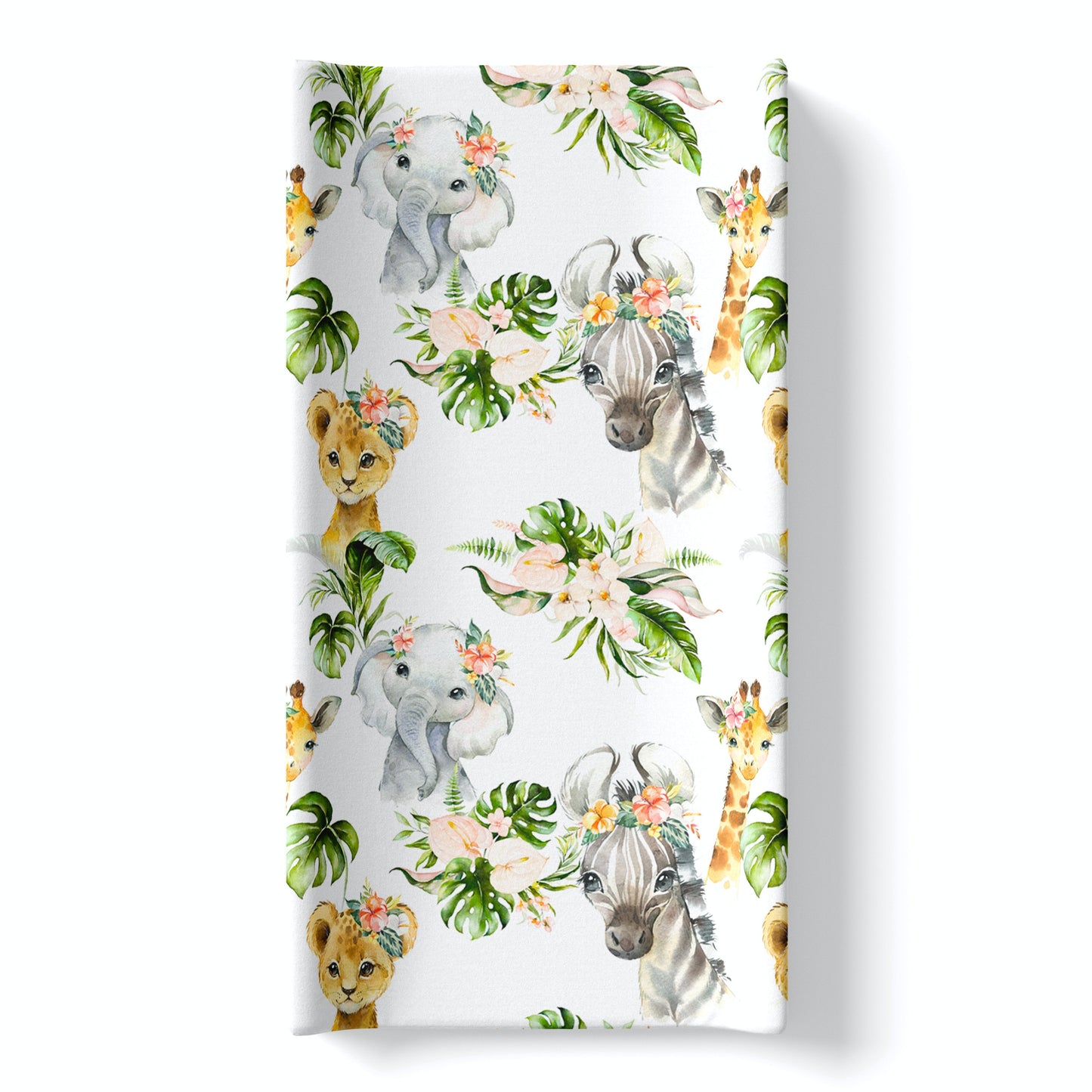Changing Pad Cover Africa Animals Soft Stretchy Fabric Honey Lemonade