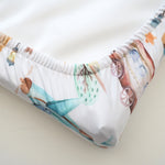 Honey Lemonade Soft Fabric Changing Pad Cover with Airplane Train Design for Baby Nursery - Baby & Toddler > Diapering > Changing Mat & Tray Covers > Diaper Changing Pad Covers