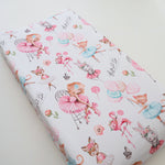 Honey Lemonade Soft Stretchy Changing Pad Cover Ballerinas for Baby Nursery Decor - Baby & Toddler > Diapering > Changing Mat & Tray Covers > Diaper Changing Pad Covers