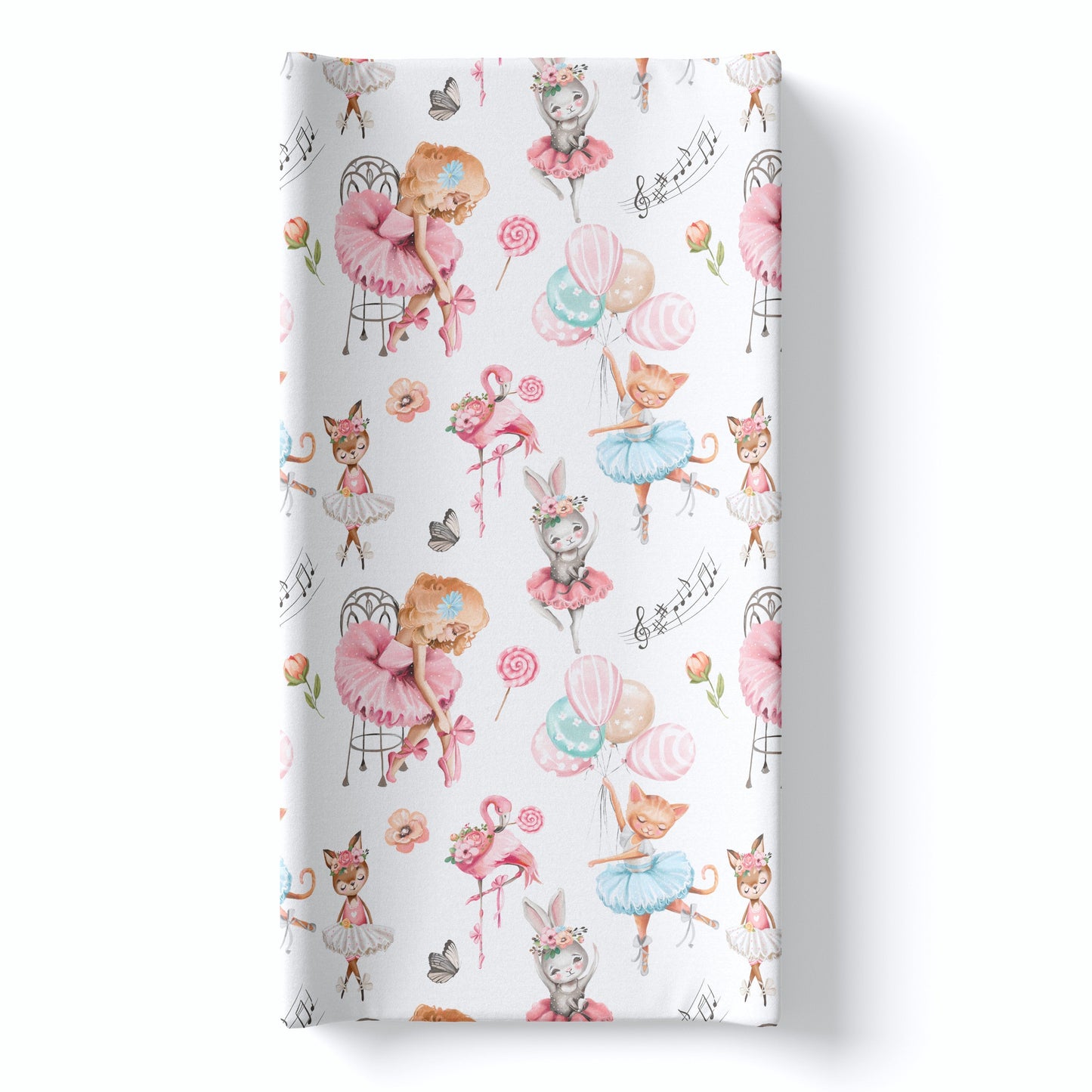Changing Pad Cover Ballerinas Soft and Stretchy Nursery Accessory Honey Lemonade