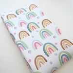 Honey Lemonade Changing Pad Cover - Blue Rainbow - 