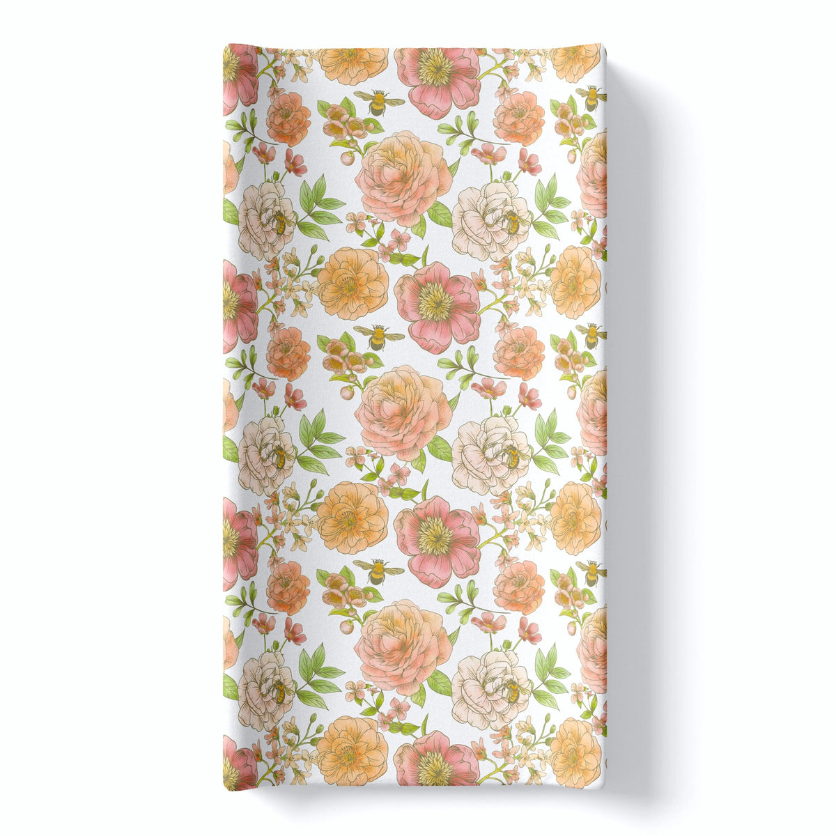 Honey Lemonade Changing Pad Cover - Botanical Floral - 