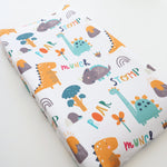 Honey Lemonade Soft Dinosaur Changing Pad Cover for Adorable Baby Nursery Decor - Baby & Toddler > Diapering > Changing Mat & Tray Covers > Diaper Changing Pad Covers