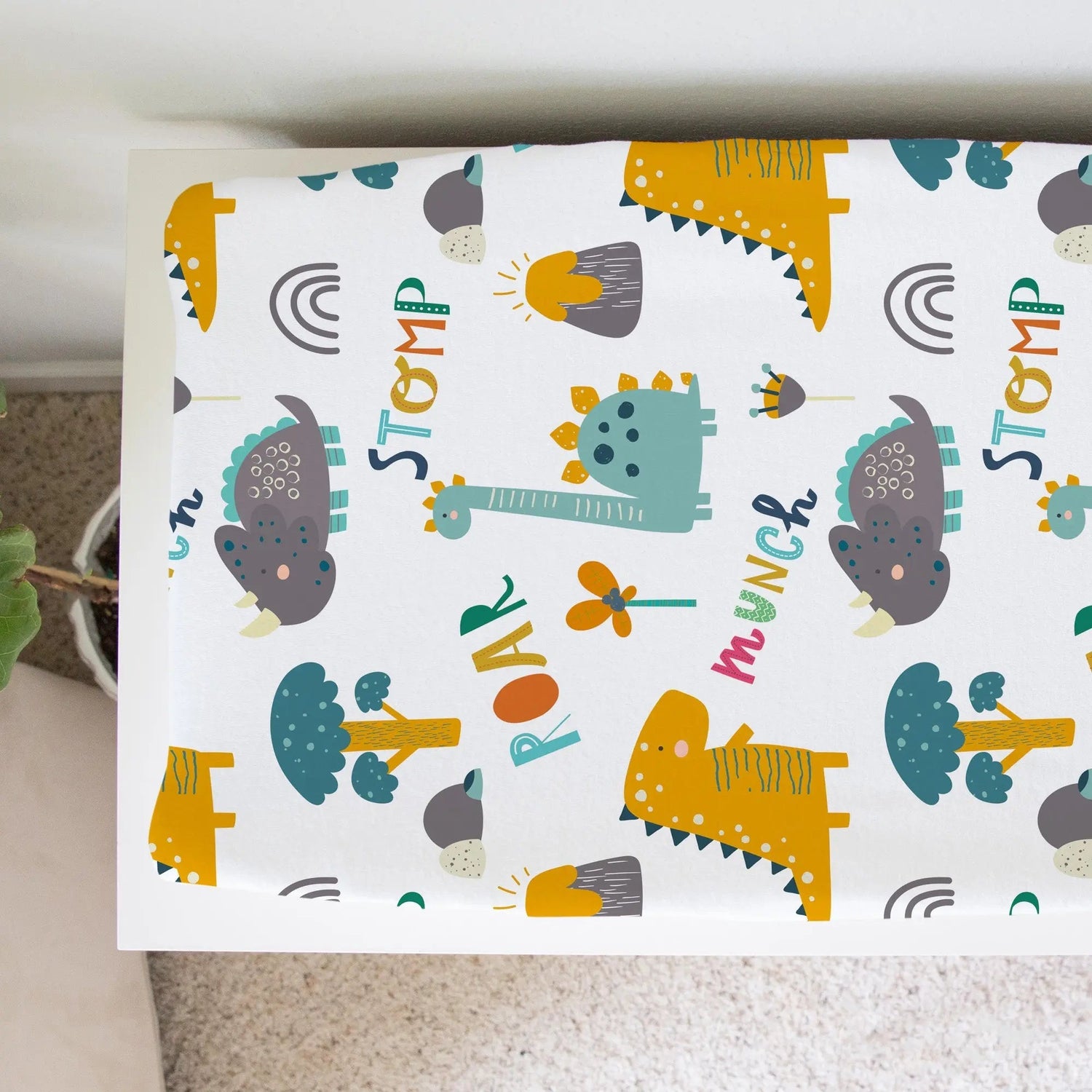 Honey Lemonade Changing Pad Cover - Dinoland - 
