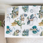 Honey Lemonade Dragons and Knights Changing Pad Cover with Soft Fabric for Baby Nursery - Baby & Toddler > Diapering > Changing Mat & Tray Covers > Diaper Changing Pad Covers