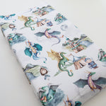 Honey Lemonade Dragons and Knights Changing Pad Cover with Soft Fabric for Baby Nursery - Baby & Toddler > Diapering > Changing Mat & Tray Covers > Diaper Changing Pad Covers