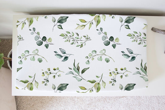 Eucalyptus Changing Pad Cover for Nursery Decor and Baby Comfort Honey Lemonade