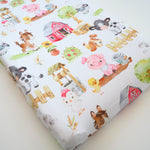 Honey Lemonade Charming Farm Animals Changing Pad Cover in Soft Rayon Spandex for Baby Nurseries - Baby & Toddler > Diapering > Changing Mat & Tray Covers > Diaper Changing Pad Covers