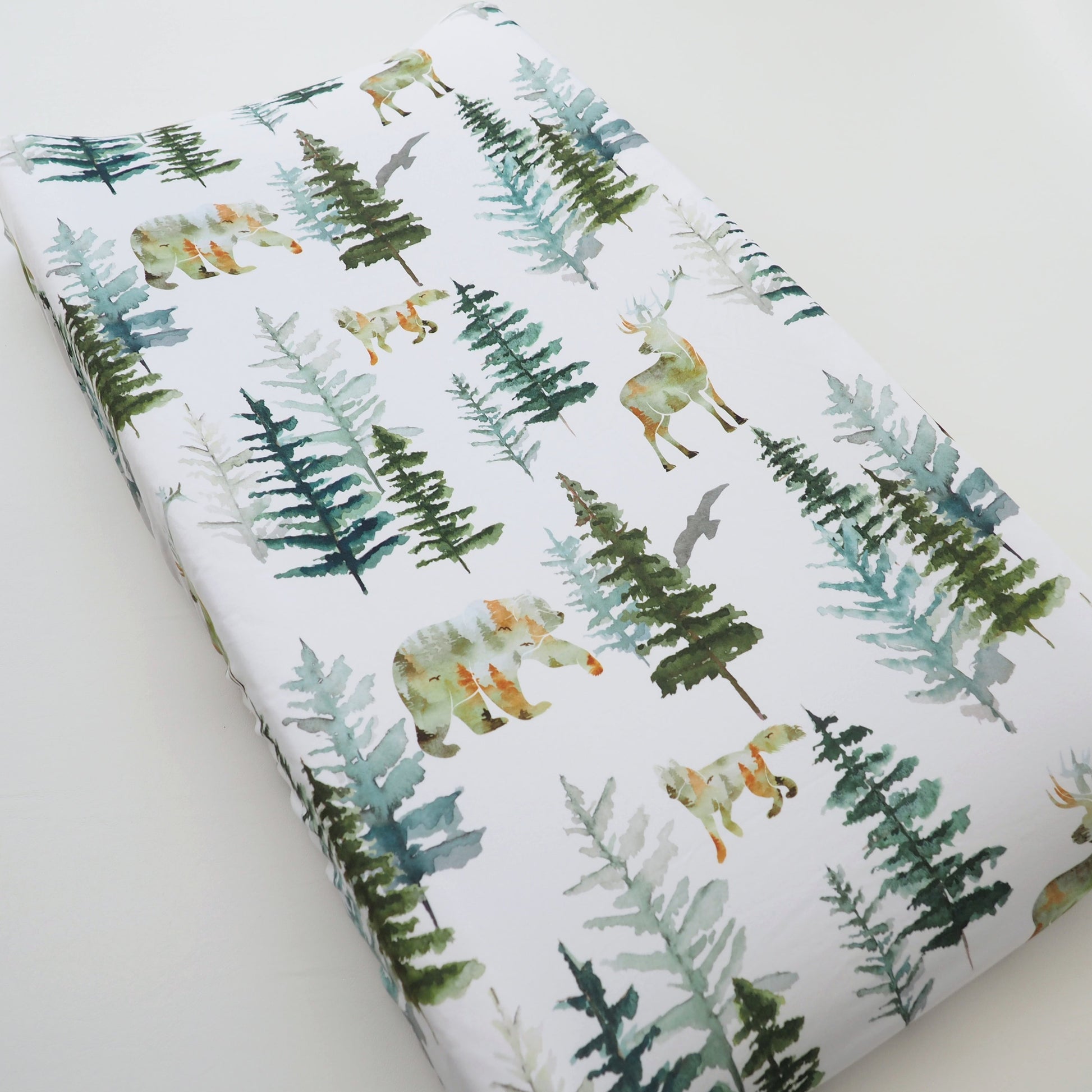 Changing Pad Cover In The Woods Baby Nursery Essential Honey Lemonade