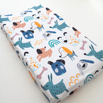 Honey Lemonade Premium Changing Pad Cover with Charming Dog Print for Baby Nurseries - Baby & Toddler > Diapering > Changing Mat & Tray Covers > Diaper Changing Pad Covers