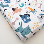 Honey Lemonade Premium Changing Pad Cover with Charming Dog Print for Baby Nurseries - Baby & Toddler > Diapering > Changing Mat & Tray Covers > Diaper Changing Pad Covers