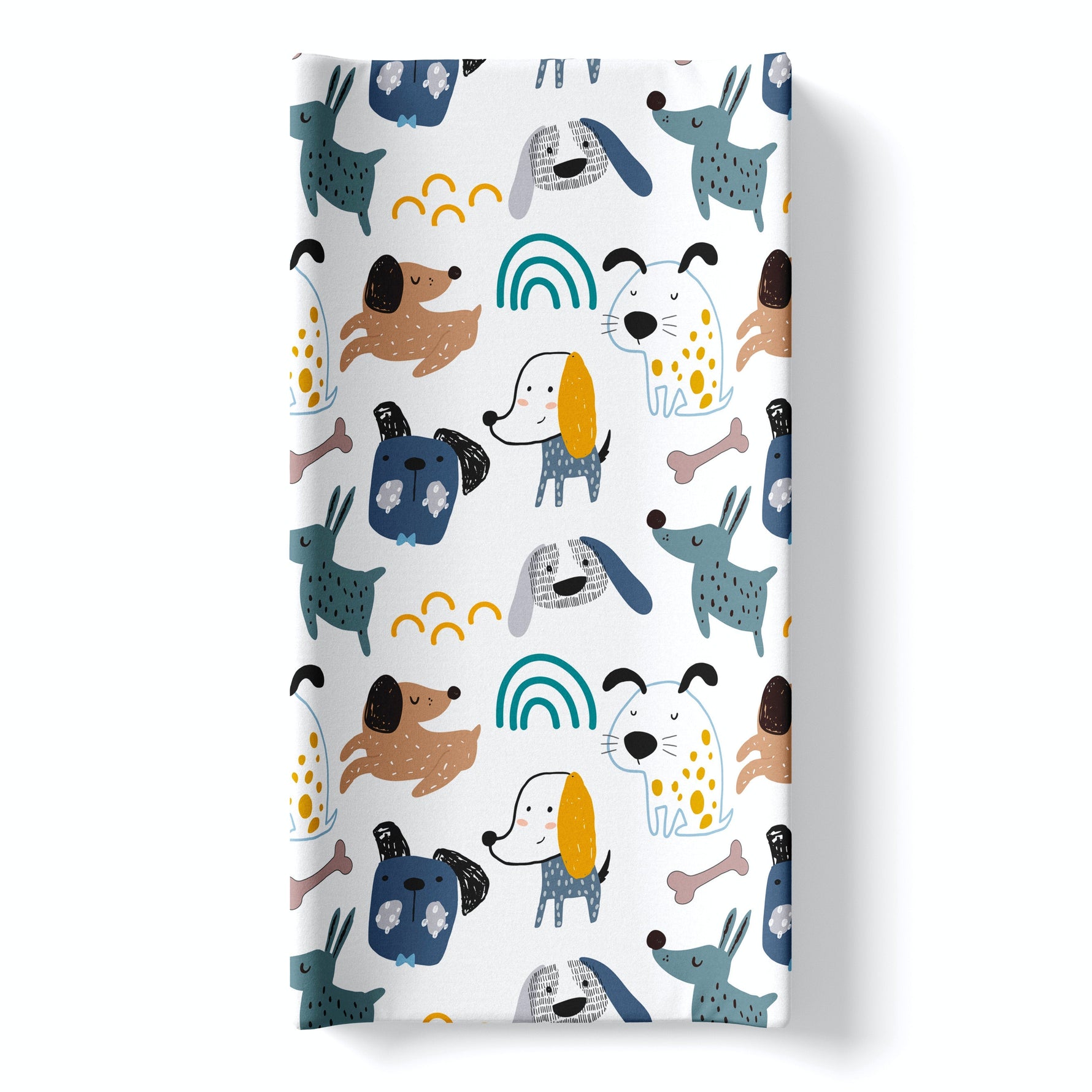 Honey Lemonade Premium Changing Pad Cover with Charming Dog Print for Baby Nurseries - Baby & Toddler > Diapering > Changing Mat & Tray Covers > Diaper Changing Pad Covers
