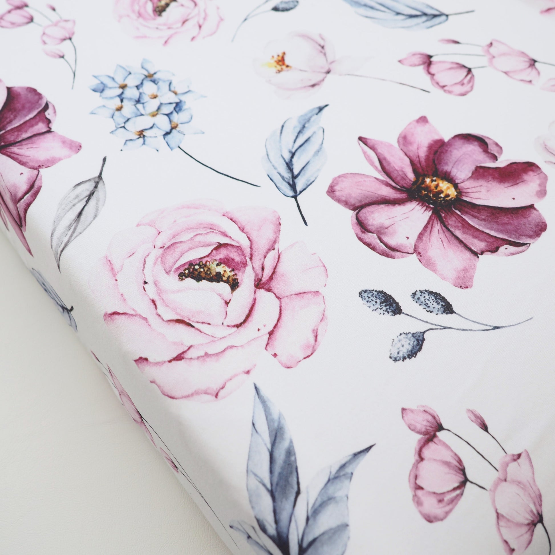 Vintage Floral Changing Pad Cover for Baby Nursery Soft Stretchy Fabric Honey Lemonade