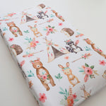 Honey Lemonade Soft Fabric Changing Pad Cover with Woodland Tribe Design for Baby Nursery - Baby & Toddler > Diapering > Changing Mat & Tray Covers > Diaper Changing Pad Covers
