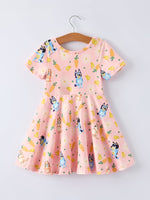 Rylee Faith Designs Character Print Short - sleeved Dress - 