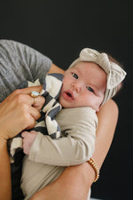 Mebie Baby Charcoal Checkered Muslin Burp Cloth - 